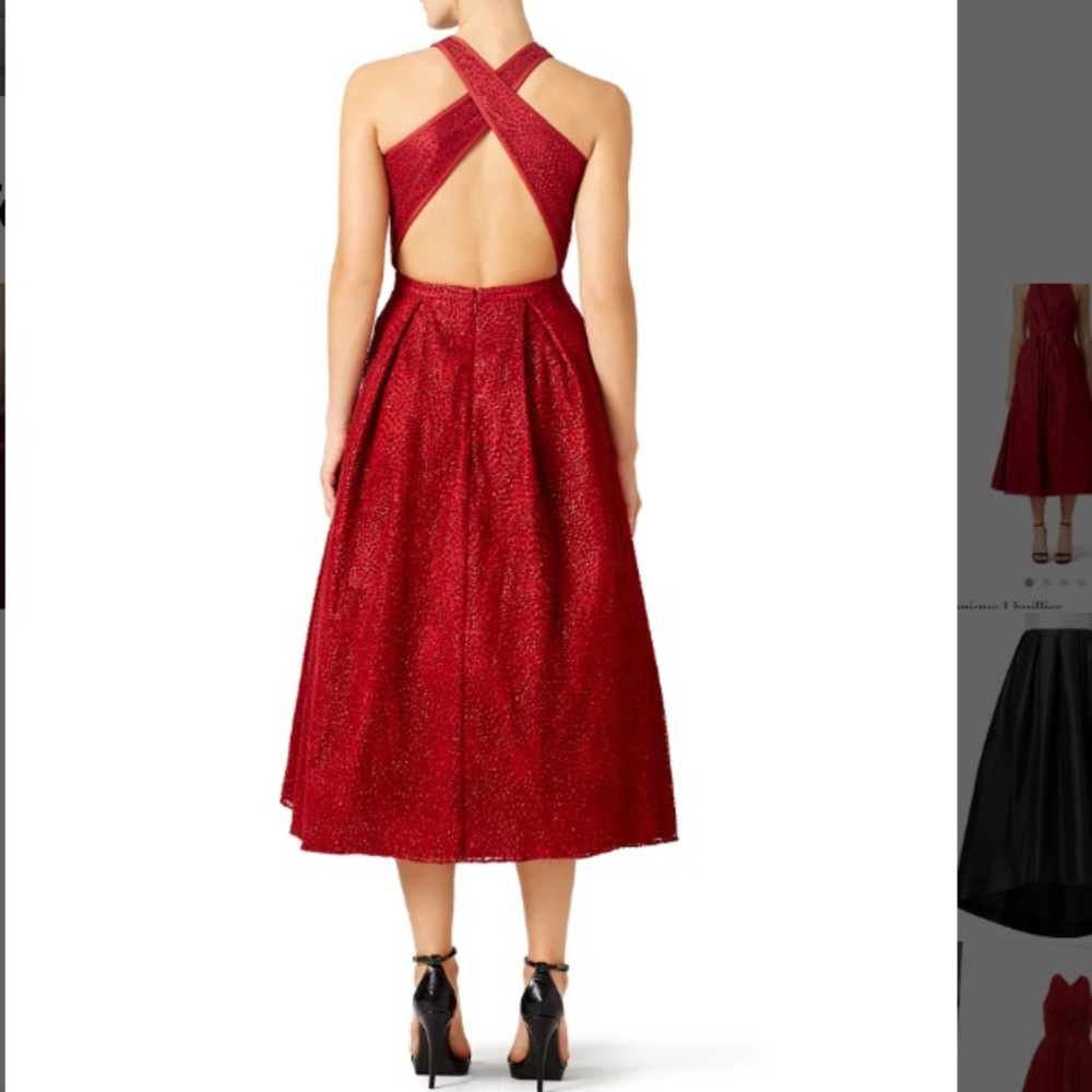 Red gown